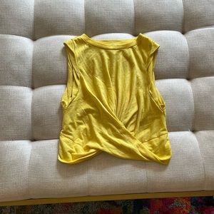 Yellow free people tank top